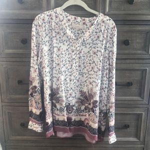 LOFT Floral Blouse